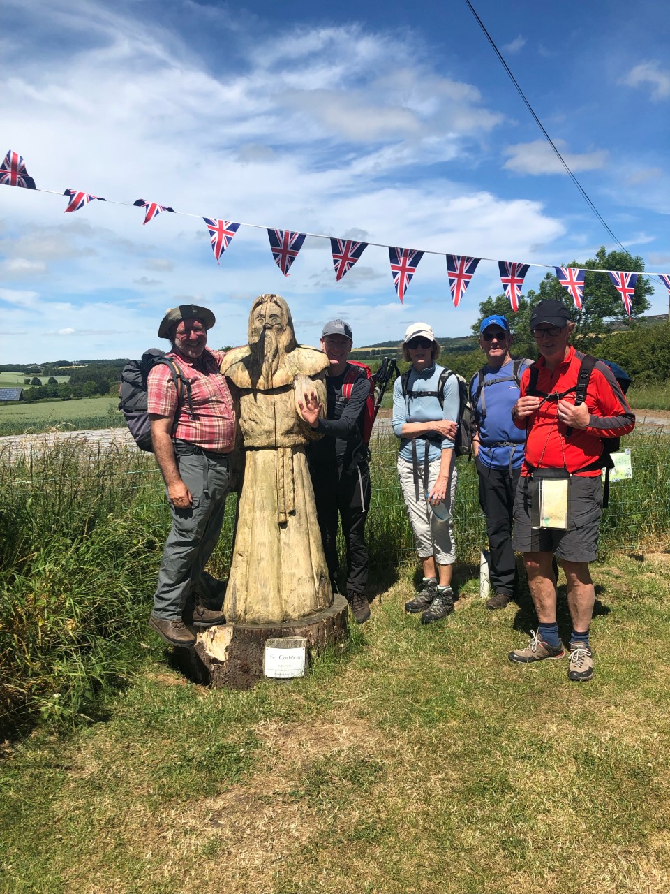 St Cuthbert's statue