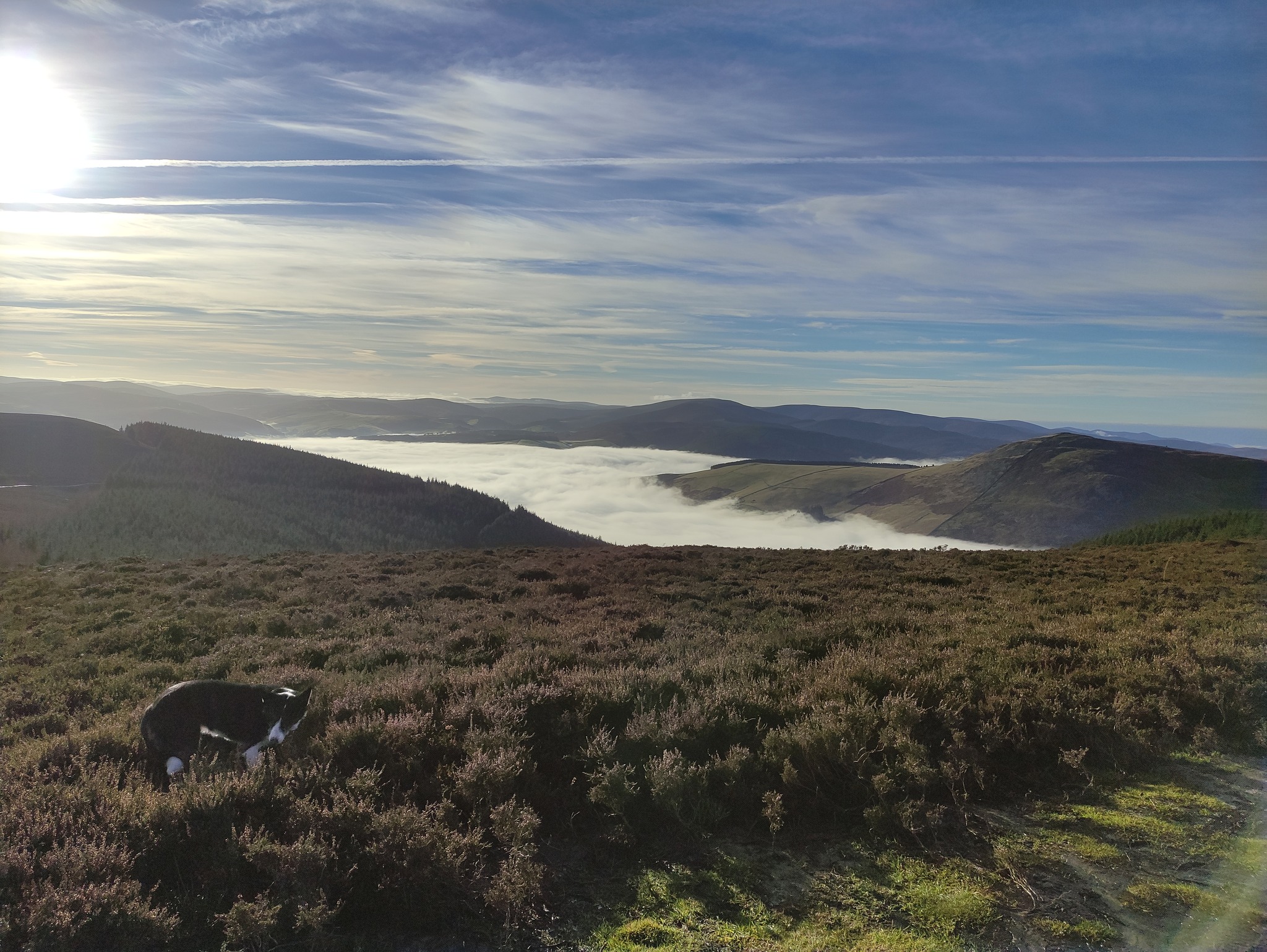 Innerleithen below in fog all day