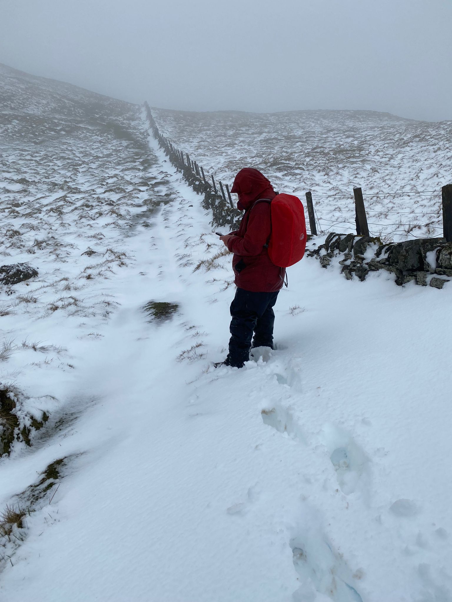 Mike assessing the way ahead