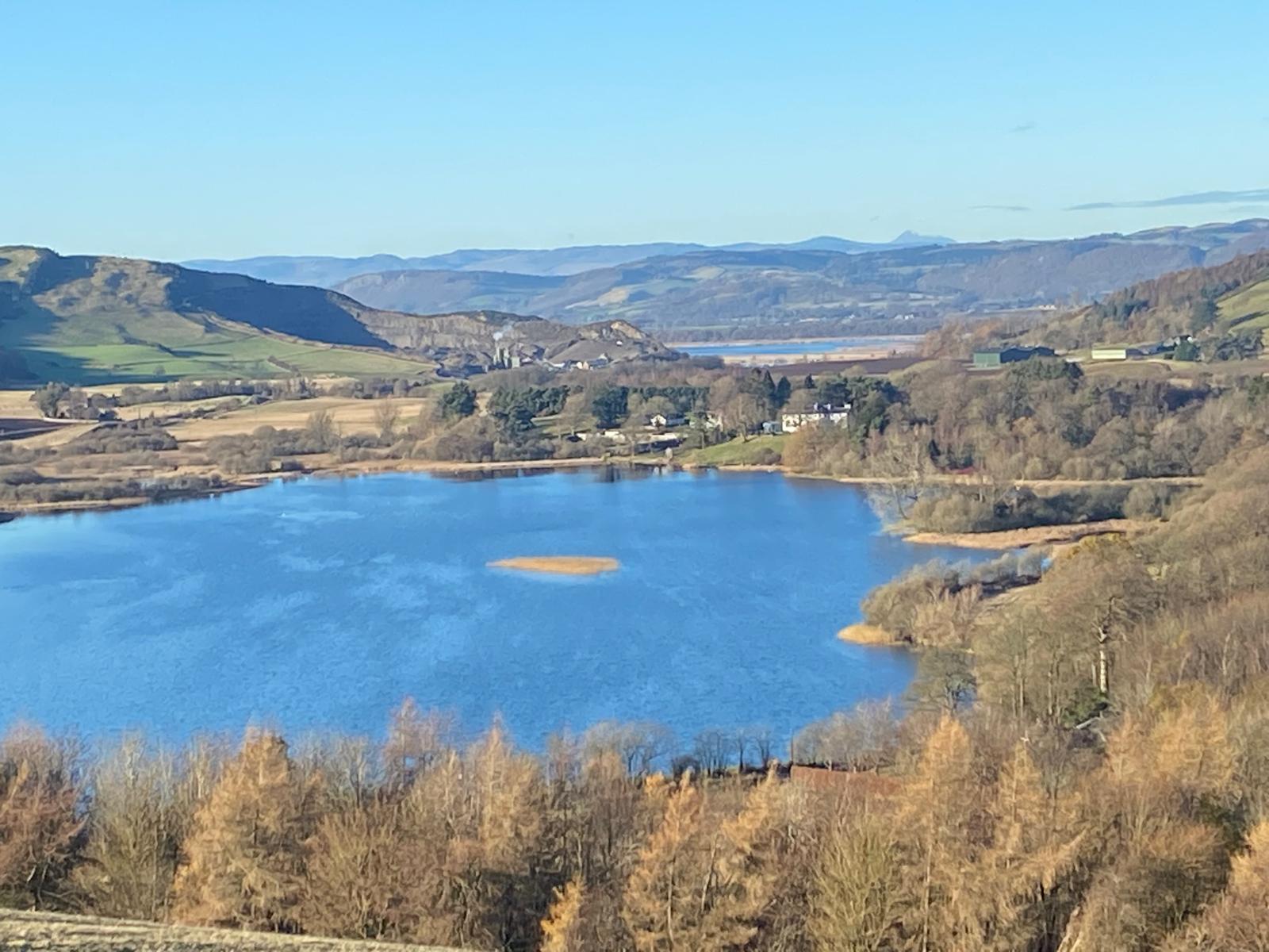 Lindores Loch and River Tay in the background