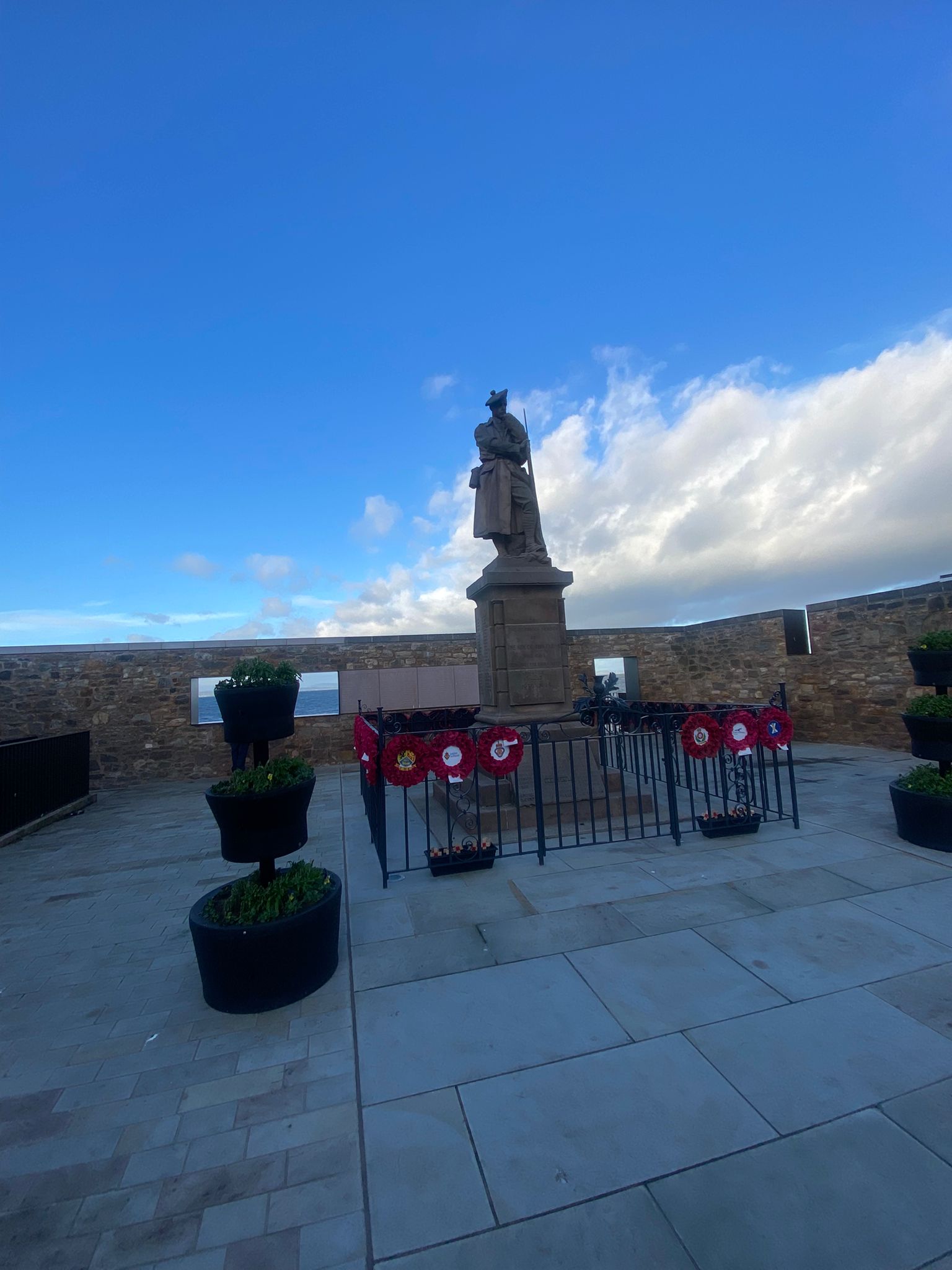 Immaculately Restored War Memorial at Prestongrange