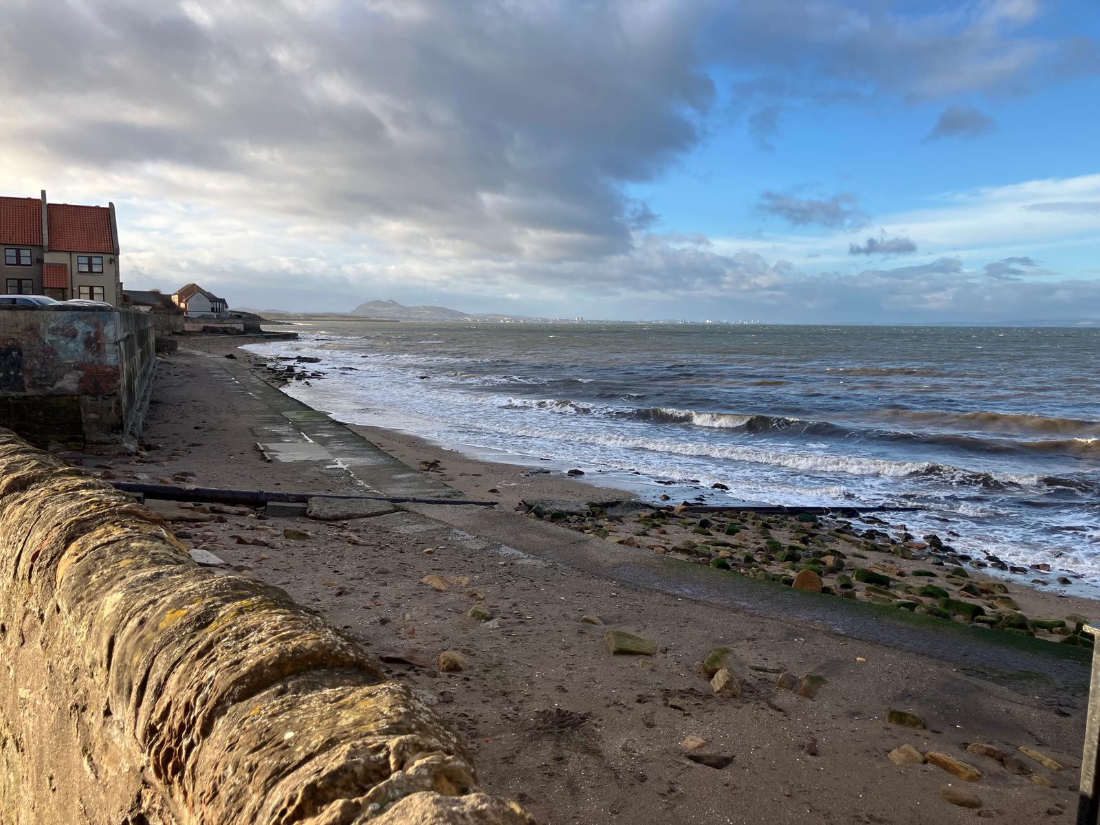 Looking north / west to Arthur’s Seat (almost “Sunshine on Leith”)