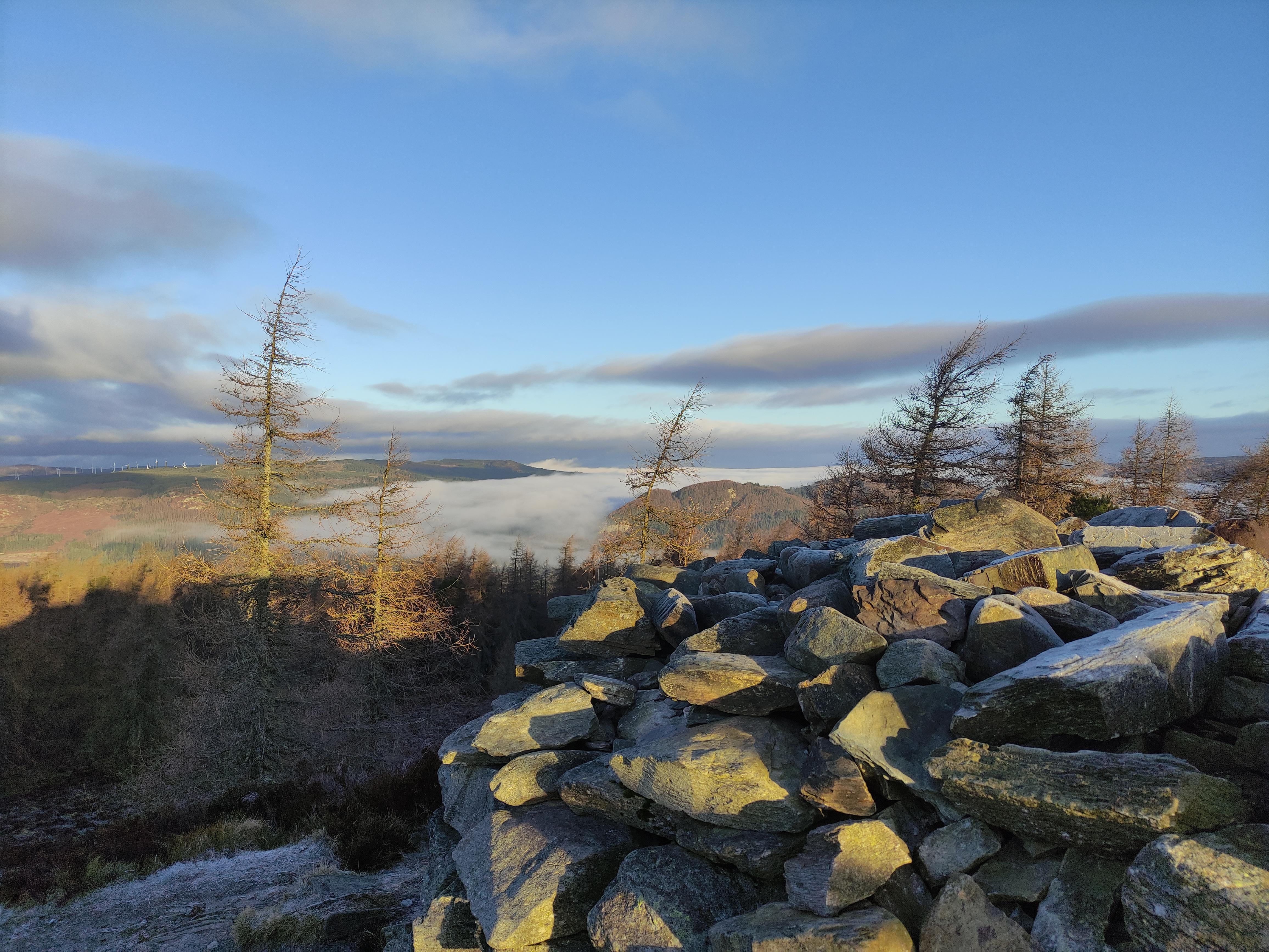 Frosty Birnam Hill summit (recce)