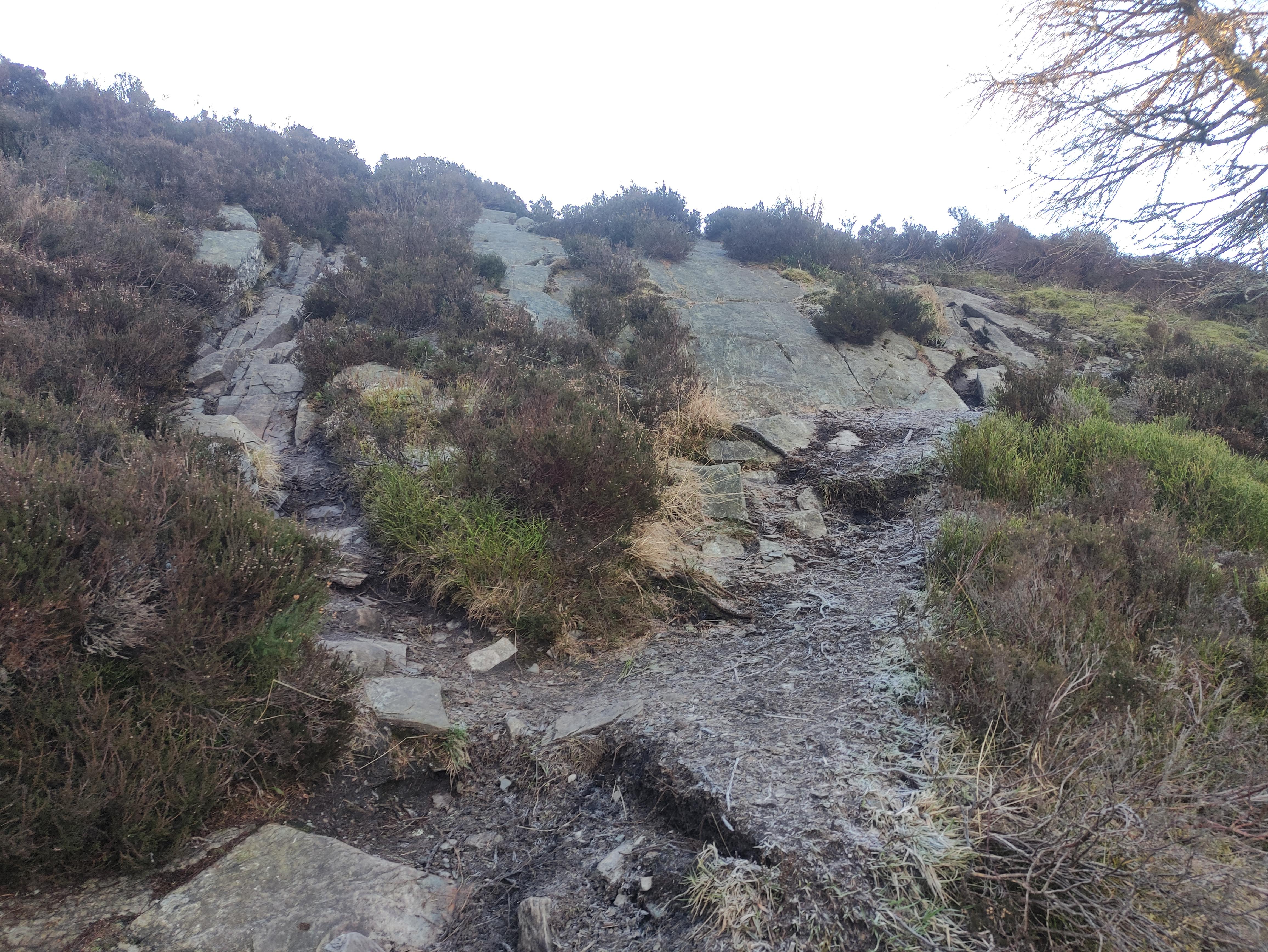 'Very' steep rocky section