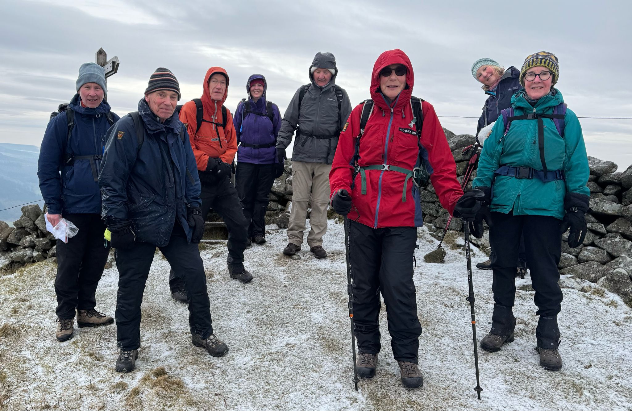 Team photo at the top of Lee Pen